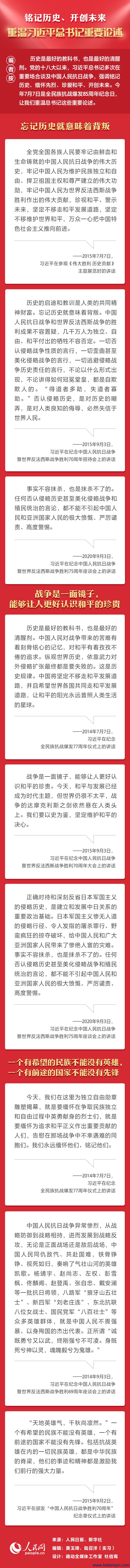 【党史学习】铭记历史、开创未来 重温习近平总书记重要论述